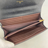 【6fa1133】シャネル 長財布 マトラッセ キャビアスキン ブラック ゴールド金具【中古】レディース