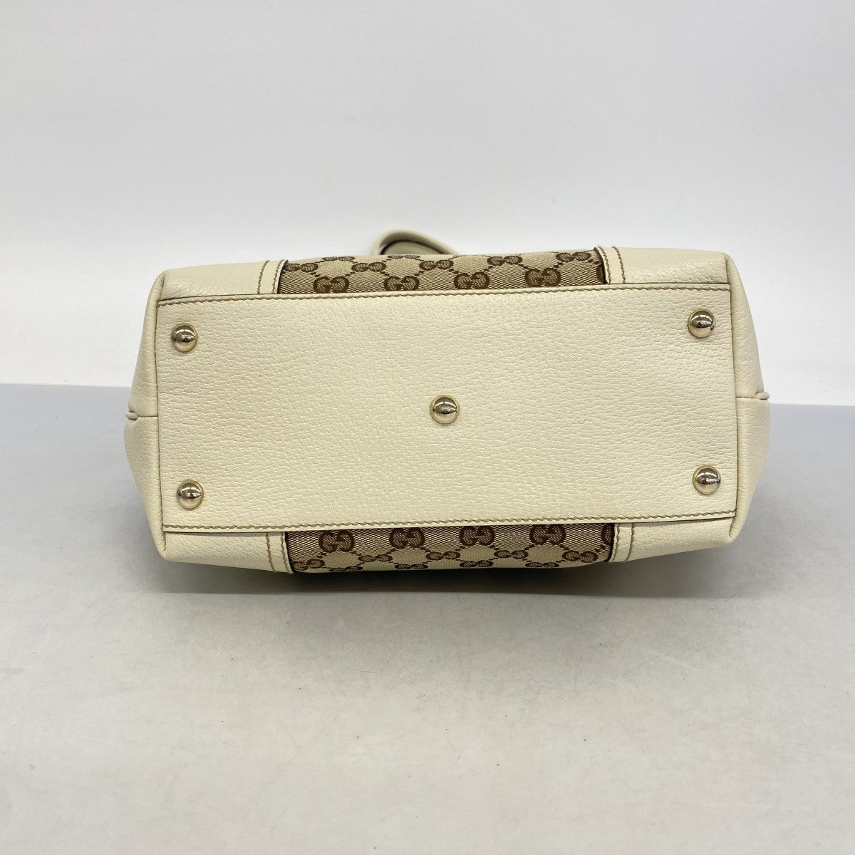 【6fa1143】グッチ トートバッグ GGキャンバス プリンシー 181779 キャンバス ブラウン シャンパンゴールド金具【中古】レディース
