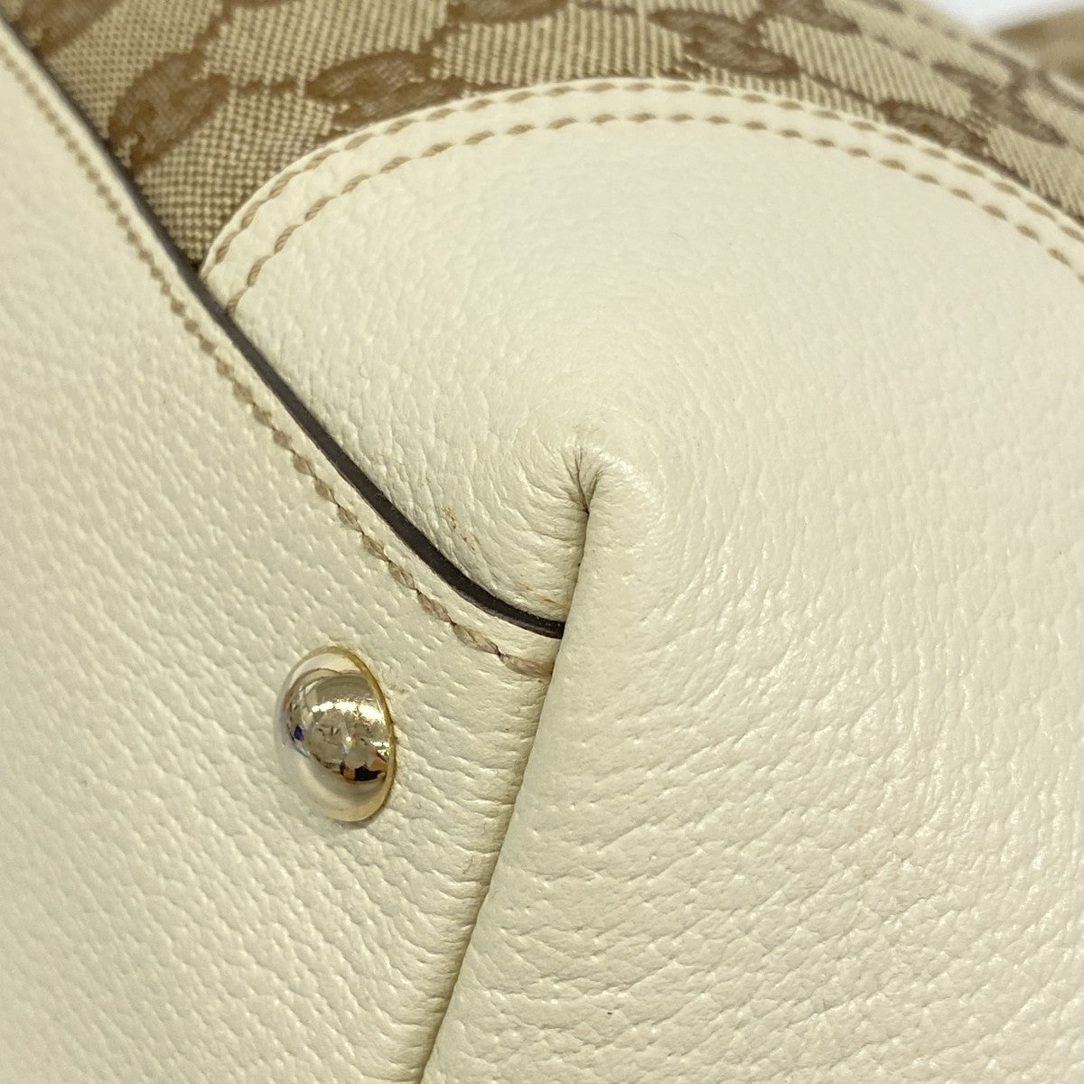 【6fa1143】グッチ トートバッグ GGキャンバス プリンシー 181779 キャンバス ブラウン シャンパンゴールド金具【中古】レディース