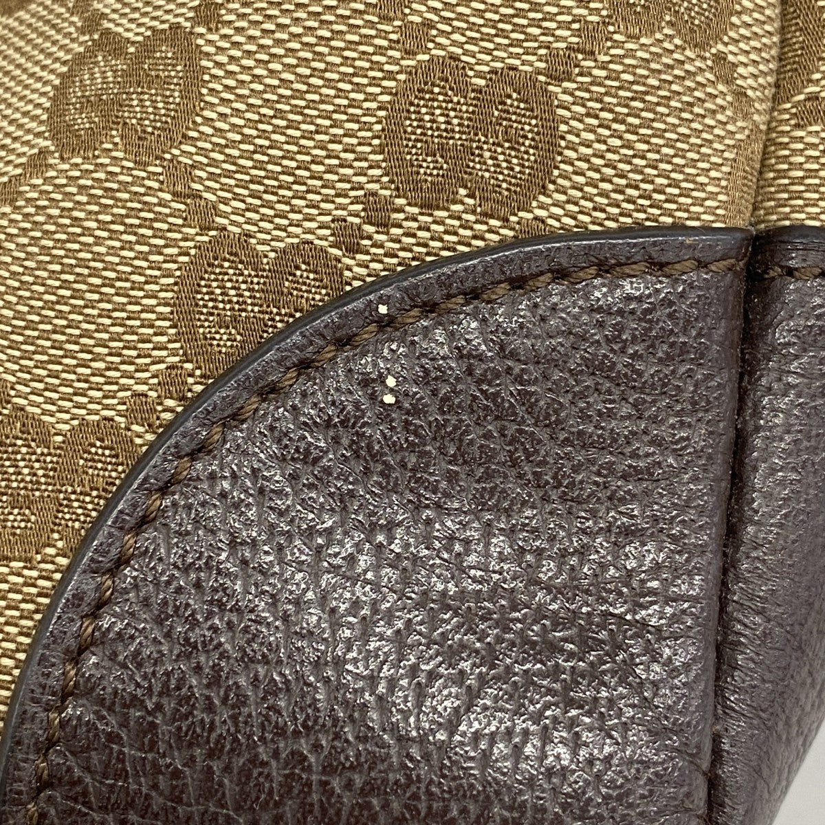 【6fa1144】グッチ ショルダーバッグ GGキャンバス 110055 キャンバス ブラウン シルバー金具【中古】レディース