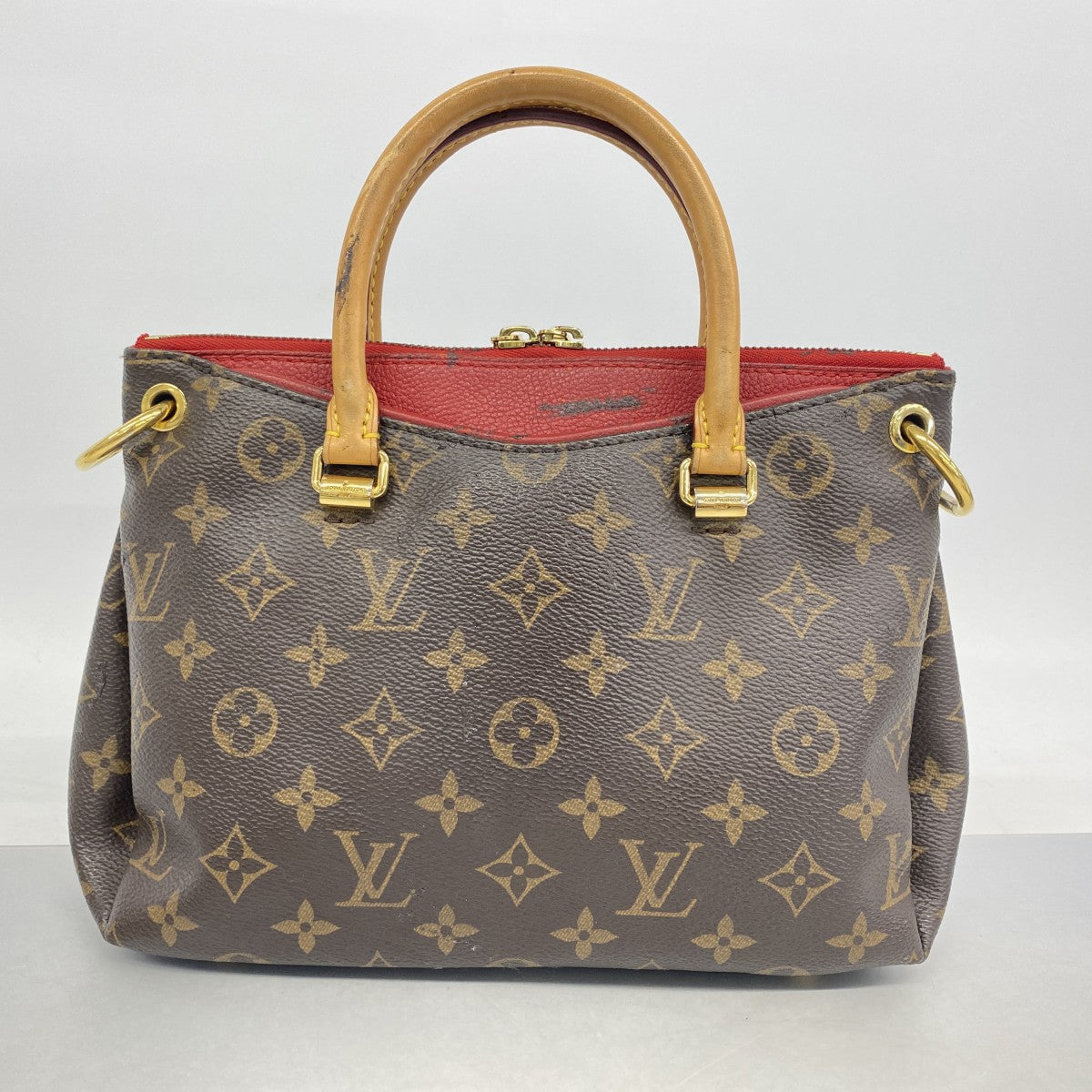 【6fa1147】ルイヴィトン ハンドバッグ モノグラム パラスBB M41241 ブラウン スリーズ【中古】レディース
