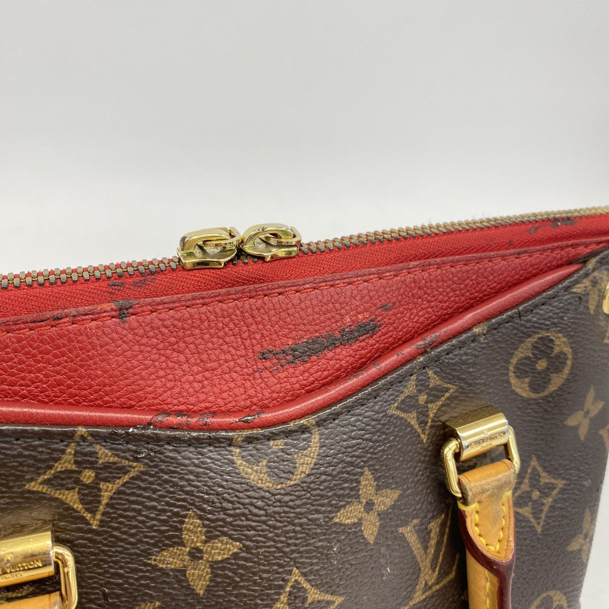 【6fa1147】ルイヴィトン ハンドバッグ モノグラム パラスBB M41241 ブラウン スリーズ【中古】レディース
