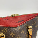【6fa1147】ルイヴィトン ハンドバッグ モノグラム パラスBB M41241 ブラウン スリーズ【中古】レディース