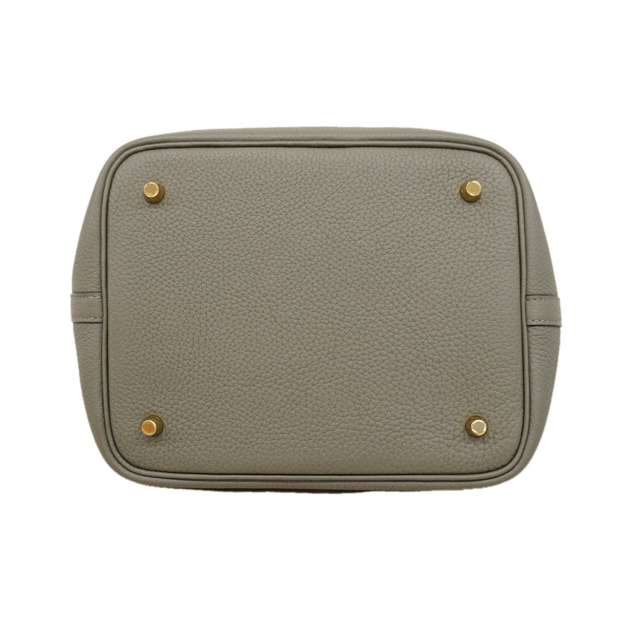 【6fa1149】エルメス ハンドバッグ ピコタンロックMM トリヨンクレマンス グリメイヤー ゴールド金具 U刻印【中古】レディース