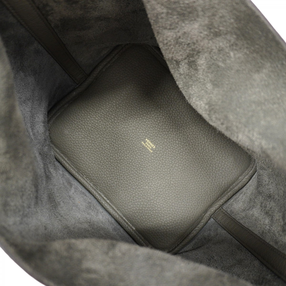 【6fa1149】エルメス ハンドバッグ ピコタンロックMM トリヨンクレマンス グリメイヤー ゴールド金具 U刻印【中古】レディース