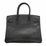 【6fa1152】エルメス ハンドバッグ バーキン30 トゴ ブラック ゴールド金具 □L刻印【中古】レディース