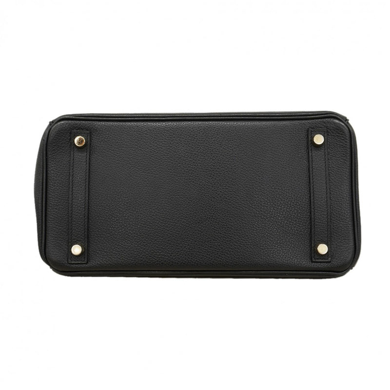 【6fa1152】エルメス ハンドバッグ バーキン30 トゴ ブラック ゴールド金具 □L刻印【中古】レディース