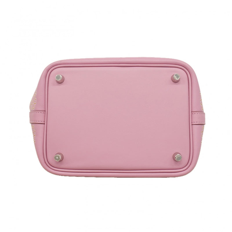 【6fa1155】エルメス ハンドバッグ ピコタンロックPMラッキーデイジー モーヴシルベストル シルバー金具 U刻印【中古】レディース