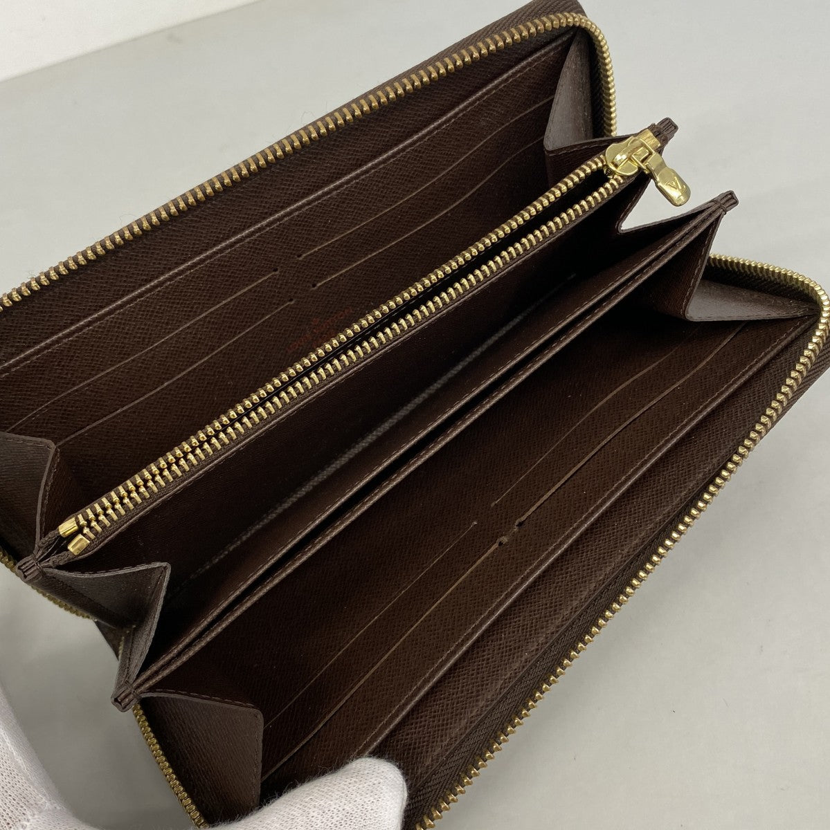 【6fa1160】ルイヴィトン 長財布 ダミエ ジッピーウォレット N60015 エベヌ【中古】メンズ レディース ユニセックス