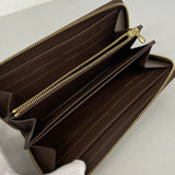 【6fa1160】ルイヴィトン 長財布 ダミエ ジッピーウォレット N60015 エベヌ【中古】メンズ レディース ユニセックス