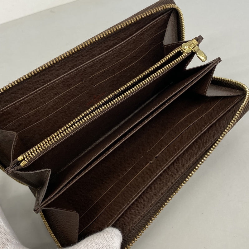 【6fa1160】ルイヴィトン 長財布 ダミエ ジッピーウォレット N60015 エベヌ【中古】メンズ レディース ユニセックス