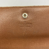 【6fa1161】ルイヴィトン 長財布 モノグラム ポシェットポルトモネクレディ M61723 ブラウン【中古】メンズ レディース ユニセックス