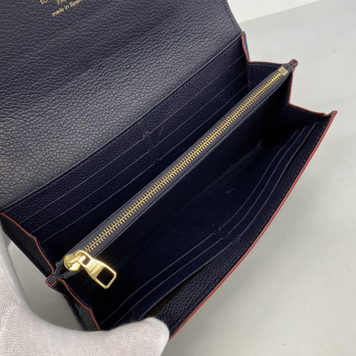 【6fa1162】ルイヴィトン 長財布 モノグラム・アンプラント ポルトフォイユサラ M62125 マリーヌルージュ【中古】レディース
