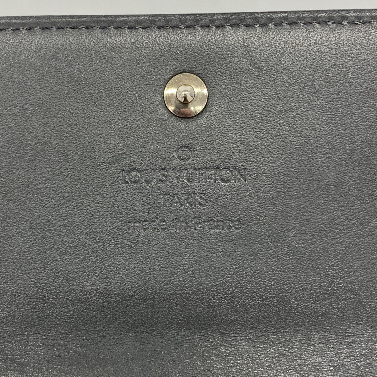 【6fa1163】ルイヴィトン 三つ折り財布 モノグラム・マット ポルトモネビエカルトクレディ M65112 ノワール【中古】レディース