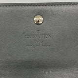 【6fa1163】ルイヴィトン 三つ折り財布 モノグラム・マット ポルトモネビエカルトクレディ M65112 ノワール【中古】レディース