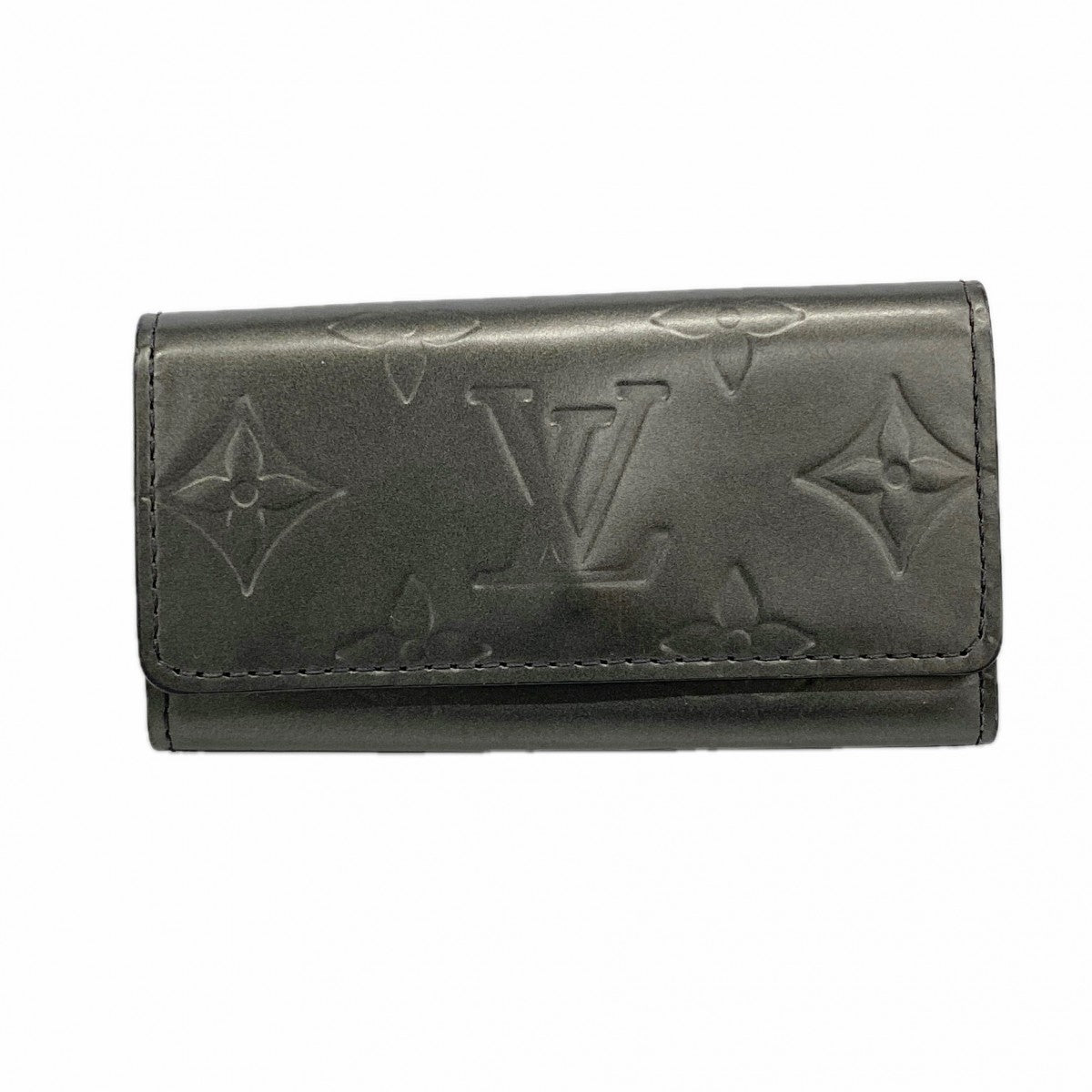 【6fa1164】ルイヴィトン キーケース モノグラム・マット ミュルティクレ4 M65162 ノワール【中古】メンズ レディース ユニセックス