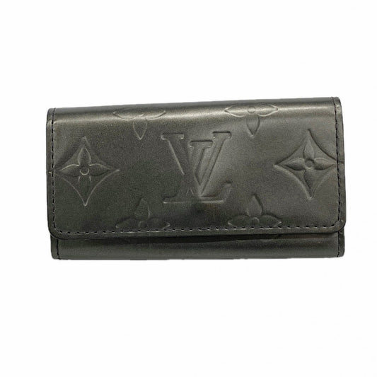 【6fa1164】ルイヴィトン キーケース モノグラム・マット ミュルティクレ4 M65162 ノワール【中古】メンズ レディース ユニセックス