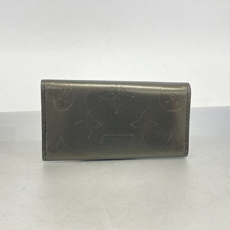 【6fa1164】ルイヴィトン キーケース モノグラム・マット ミュルティクレ4 M65162 ノワール【中古】メンズ レディース ユニセックス