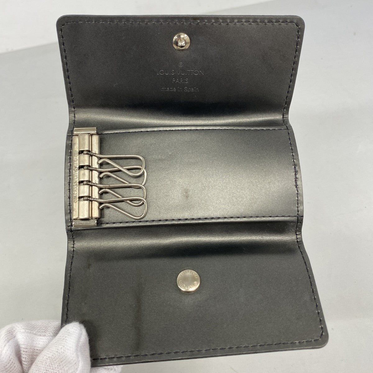 【6fa1164】ルイヴィトン キーケース モノグラム・マット ミュルティクレ4 M65162 ノワール【中古】メンズ レディース ユニセックス