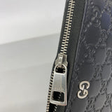 【6fa1165】グッチ 長財布 グッチシマ 473928 レザー ブラック シルバー金具【中古】メンズ レディース ユニセックス