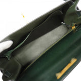 【6fa1168】エルメス ハンドバッグ ケリー32 ボックスカーフ ヴェール ゴールド金具 □F刻印 2wayバッグ【中古】レディース