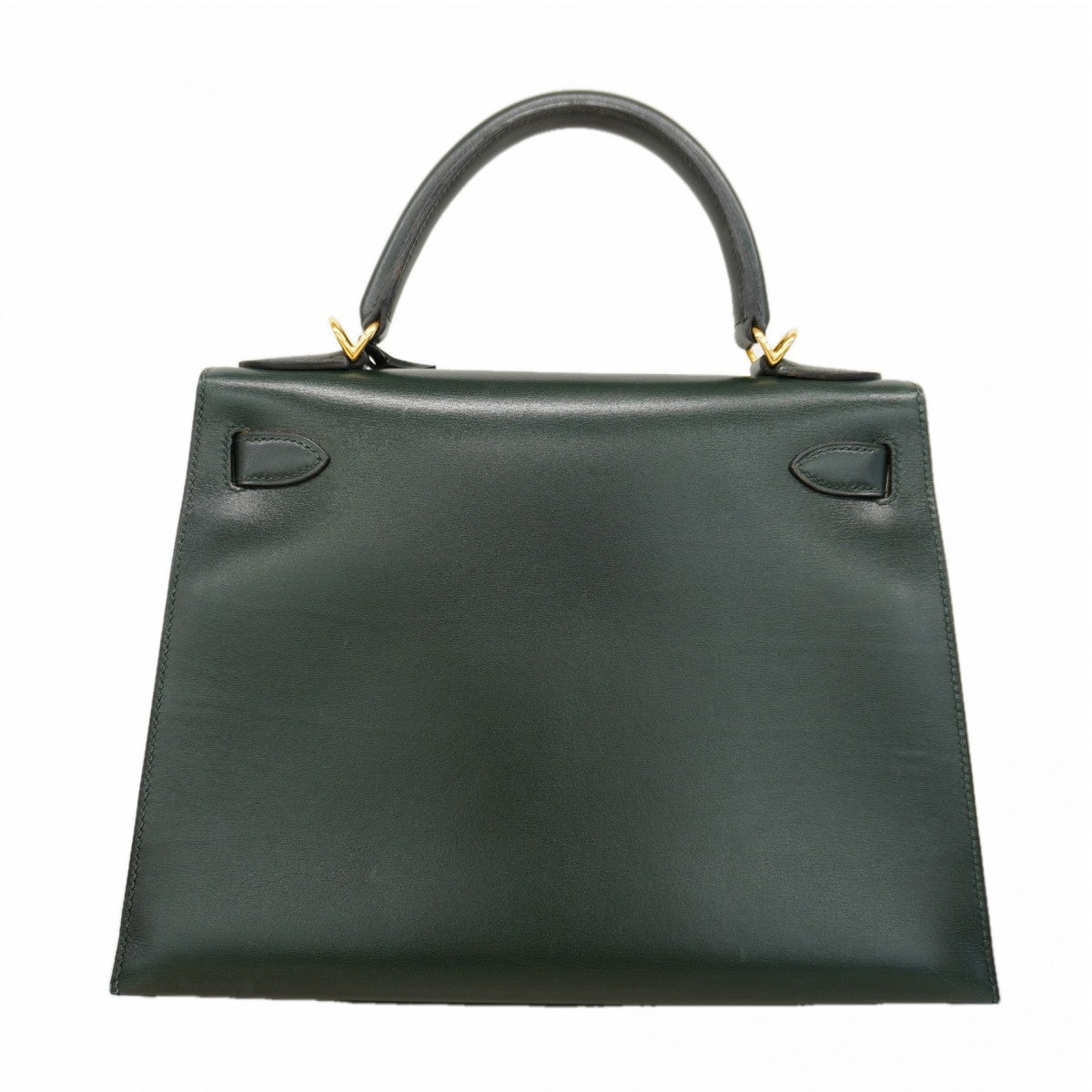 【6fa1168】エルメス ハンドバッグ ケリー32 ボックスカーフ ヴェール ゴールド金具 □F刻印 2wayバッグ【中古】レディース