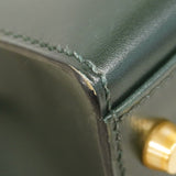 【6fa1168】エルメス ハンドバッグ ケリー32 ボックスカーフ ヴェール ゴールド金具 □F刻印 2wayバッグ【中古】レディース