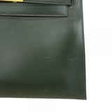 【6fa1168】エルメス ハンドバッグ ケリー32 ボックスカーフ ヴェール ゴールド金具 □F刻印 2wayバッグ【中古】レディース