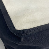 【6fa1173】シャネル トートバッグ キャンバス ホワイト ブラック シルバー金具【中古】レディース