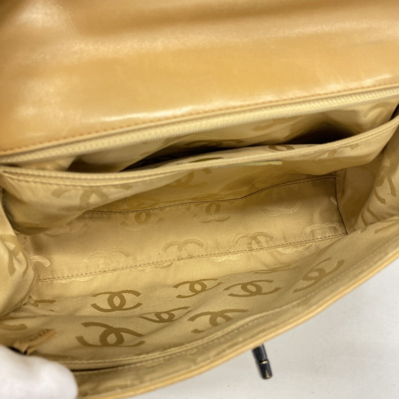 【6fa1174】シャネル ショルダーバッグ チェーンショルダー レザー ブラウン【中古】レディース