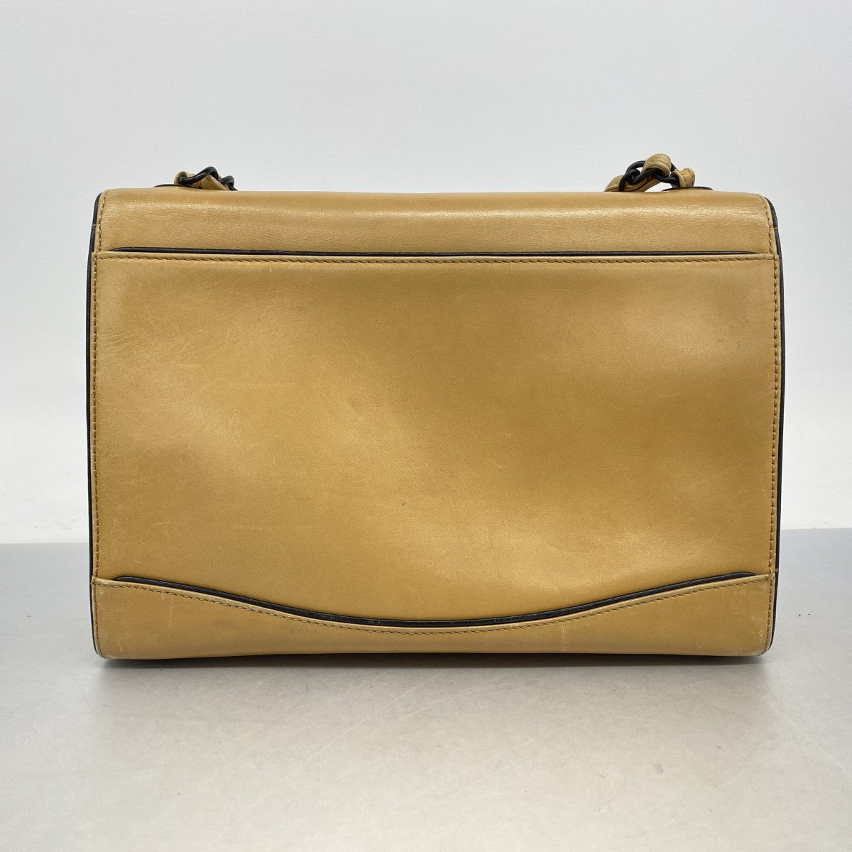 【6fa1174】シャネル ショルダーバッグ チェーンショルダー レザー ブラウン【中古】レディース