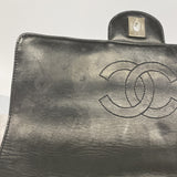 【6fa1175】シャネル リュック・デイパック マトラッセ パテントレザー ブラック シルバー金具【中古】レディース