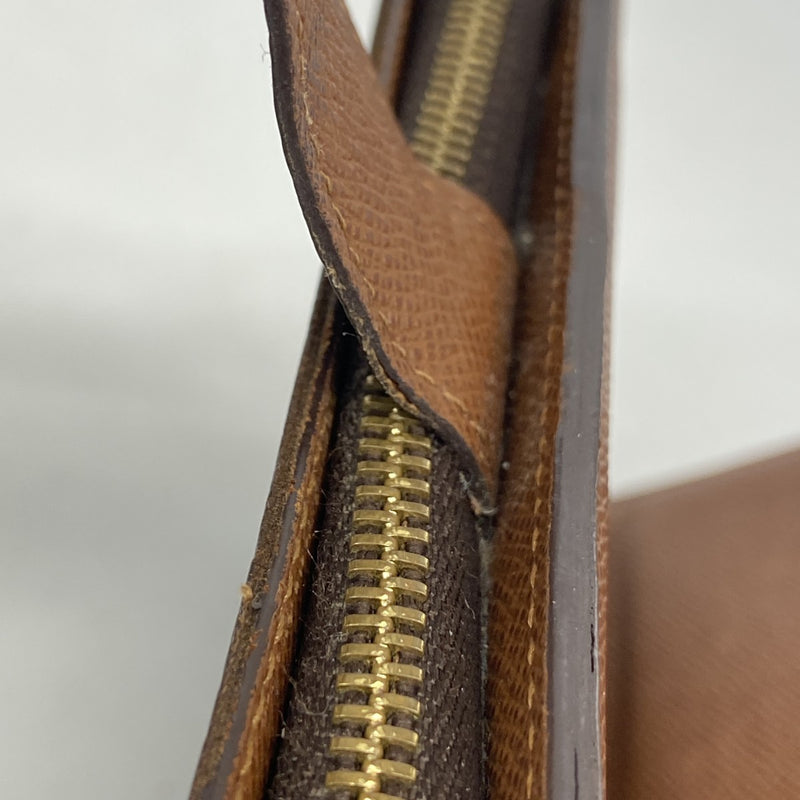 【6fa1181】ルイヴィトン 財布 モノグラム ポルトパピエジップ M61207 ブラウン【中古】レディース