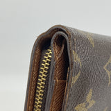 【6fa1181】ルイヴィトン 財布 モノグラム ポルトパピエジップ M61207 ブラウン【中古】レディース