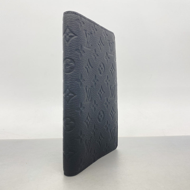 【6fa1183】ルイヴィトン 手帳カバー モノグラム トリヨン ノートブックカバーMMエミリー GI1171 ノワール【中古】メンズ