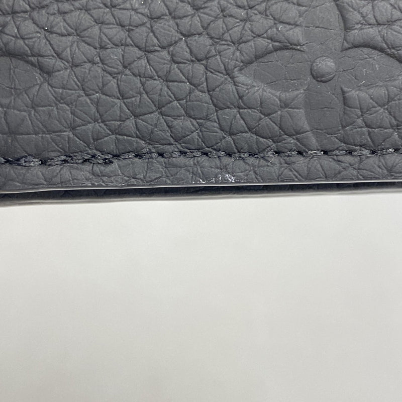 【6fa1183】ルイヴィトン 手帳カバー モノグラム トリヨン ノートブックカバーMMエミリー GI1171 ノワール【中古】メンズ