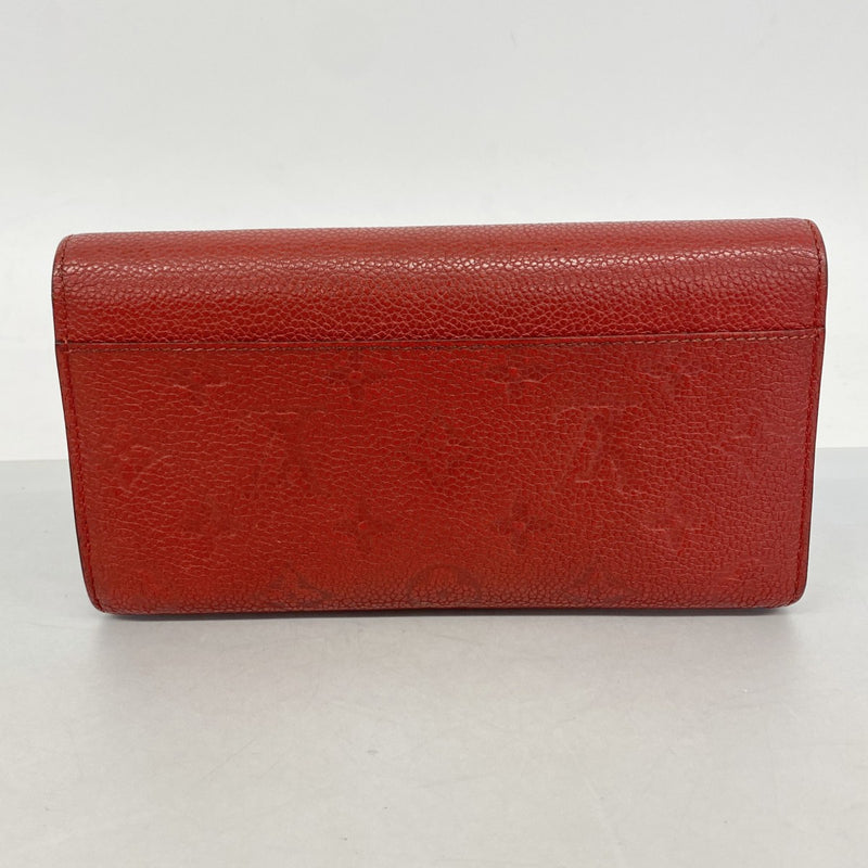【6fa1188】ルイヴィトン 長財布 モノグラム・アンプラント ポルトフォイユサラ M61181 スリーズ【中古】レディース