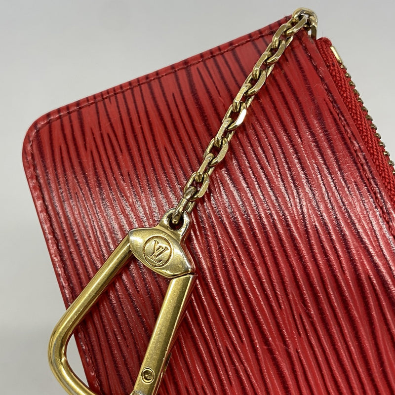 【6fa1189】ルイヴィトン コインケース エピ ポシェットクレ M63807 カスティリアンレッド【中古】メンズ レディース ユニセックス