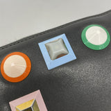 【6fa1192】フェンディ 長財布 レザー グレー シルバー金具【中古】レディース