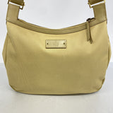 【6fa1194】グッチ ショルダーバッグ 90762 キャンバス ベージュ ゴールド金具【中古】レディース