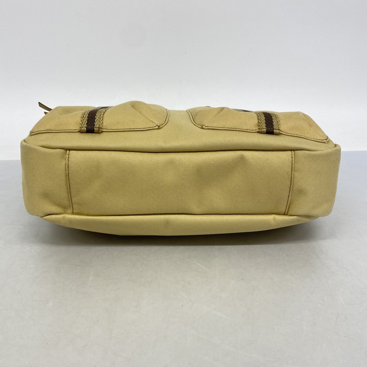 【6fa1194】グッチ ショルダーバッグ 90762 キャンバス ベージュ ゴールド金具【中古】レディース