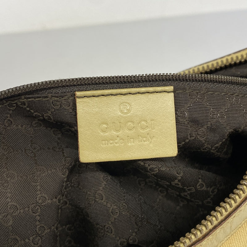 【6fa1194】グッチ ショルダーバッグ 90762 キャンバス ベージュ ゴールド金具【中古】レディース