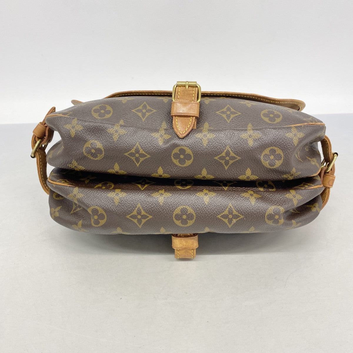 【6fa1198】ルイヴィトン ショルダーバッグ モノグラム ソミュール30 M42256 ブラウン【中古】レディース