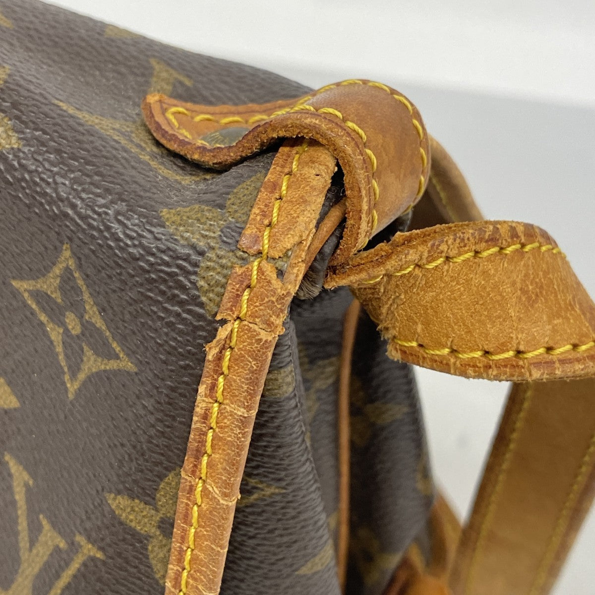 【6fa1198】ルイヴィトン ショルダーバッグ モノグラム ソミュール30 M42256 ブラウン【中古】レディース