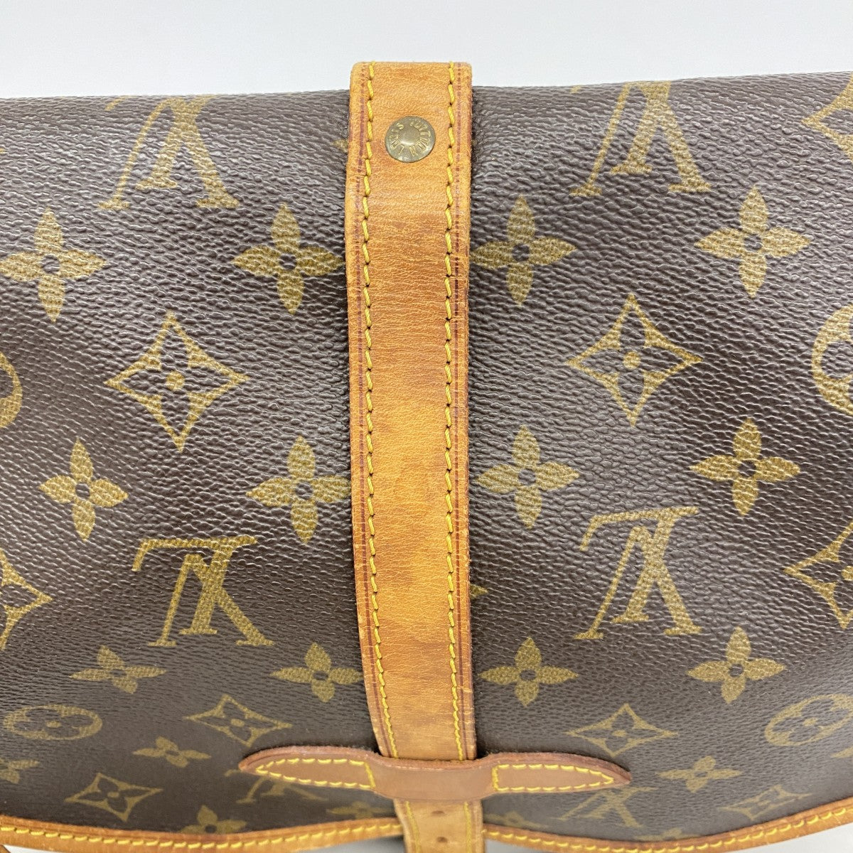 【6fa1198】ルイヴィトン ショルダーバッグ モノグラム ソミュール30 M42256 ブラウン【中古】レディース