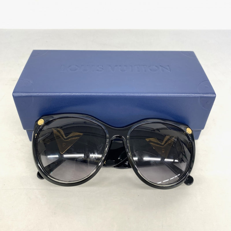 【6fa1208】ルイヴィトン サングラス マイフェアレディー Z1146E ブラック ゴールド【中古】レディース