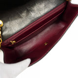 【6fa1210】シャネル ショルダーバッグ ダイアナ チェーンショルダー ラムスキン ブラック ゴールド金具【中古】レディース