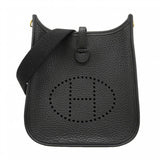 【6fa1213】エルメス ショルダーバッグ エヴリンTPM トリヨンクレマンス ブラック ゴールド金具 G刻印【中古】レディース
