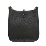 【6fa1213】エルメス ショルダーバッグ エヴリンTPM トリヨンクレマンス ブラック ゴールド金具 G刻印【中古】レディース
