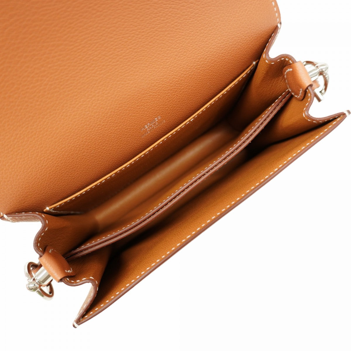 【6fa1216】エルメス ショルダーバッグ ロウリスミニ エバーカラー ゴールド シルバー金具 B刻印【中古】レディース